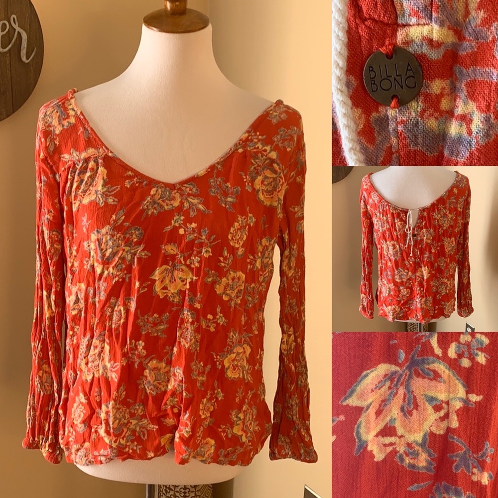 ❤️ SALE 5/$20!! BILLABONG back tie top. M